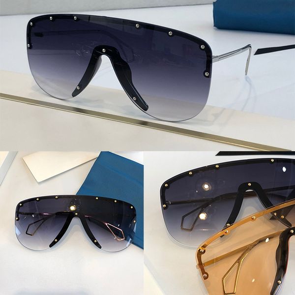 

goggles new style sunglasses connected half the cover large lens frame with to rivet with popular sunglasses small quality 0667 protect smoj, White;black