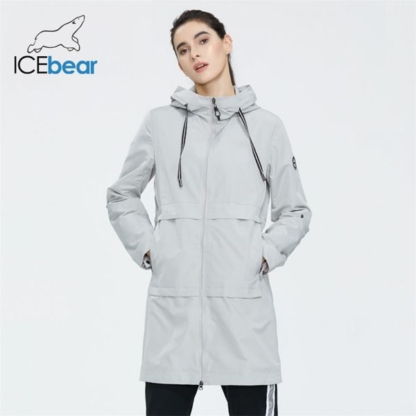 

icebear women spring windbreaker quality women jacket stylish casual women clothes with hood gwf20005i 201102, Tan;black
