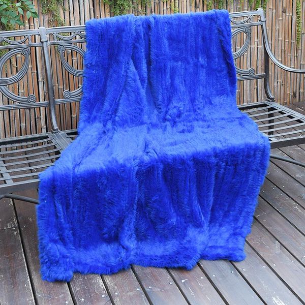 

cx-d-10k real fur knitted wholesale throw blanket soft fur throw for sofa