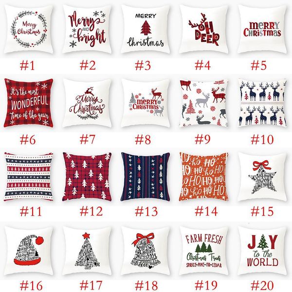 

designs santa claus christmas tree 40 snowman elk case colorful pillow cover home sofa car decor pillowcase fwa2002