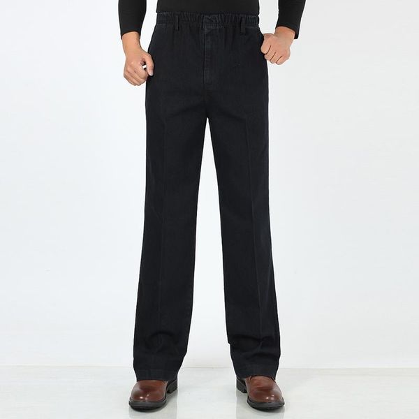 

elegant man jean summer xxxxxl loose mens jeans thin plus size casual man denim pant jeans trousers straight streetwear european1, Blue