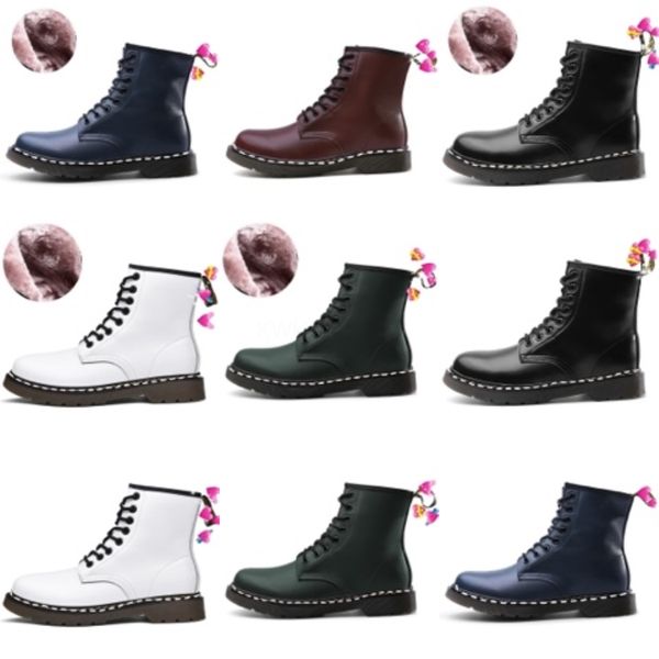 

deat] 2020 round toe split black pu leather single shoes women high heels short boots new autumn winter fashion tide 10f730#7233222