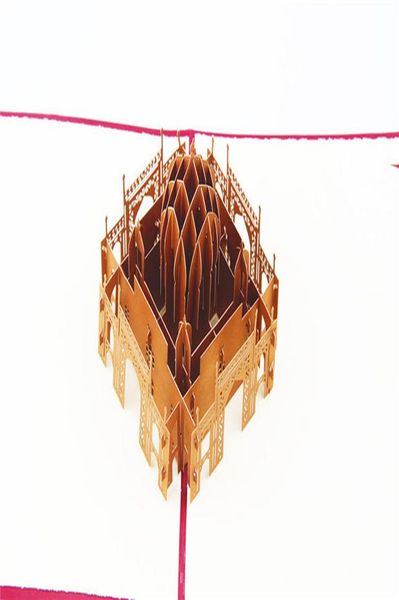 

3d лазерная вырезать ручной работы тадж mahal бумаги пригласительные открытки открытки открытки бизнес фестиваль творческий подарок сувенирн