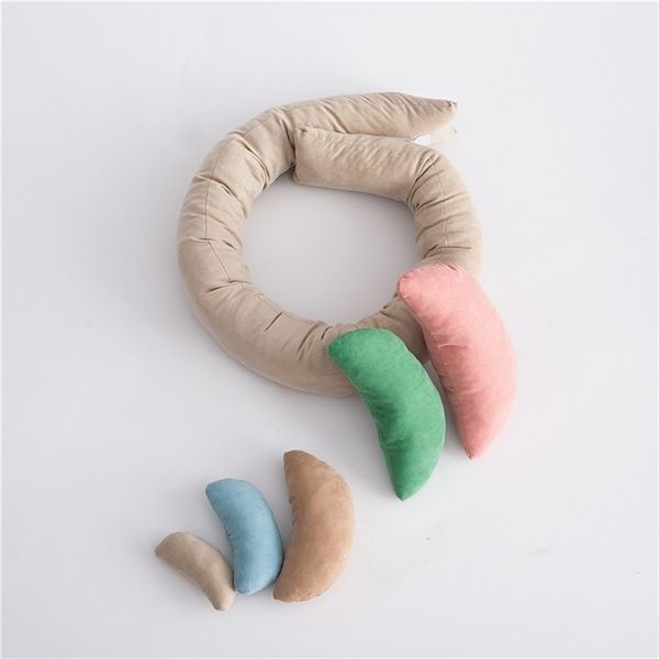 

newbaby p shoot wheat donut posing props 6 pcs/set baby pillows ring newborn pgraphy props basket filler lj201208