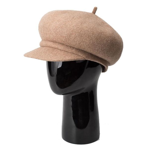 

cokk шерсть берет осень зима зима женские шапки винтажные капоты толстые теплые художник крышка gorras мода шляпа женщина 2020 новый высокое, Blue;gray