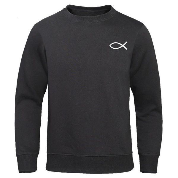 

hoodies & men's sweatshirts mens fish 2021 autumn winter pullover sweatshirt warm fleece hoody casual streetwear, Black
