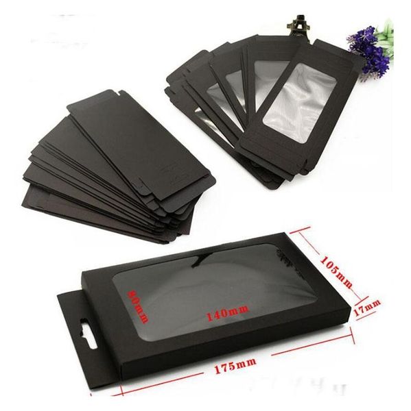 

300pcs universal mobile phone case package paper kraft brown retail packaging box for iphone 7sp 6sp 8sp samsu sqcjwi wphome