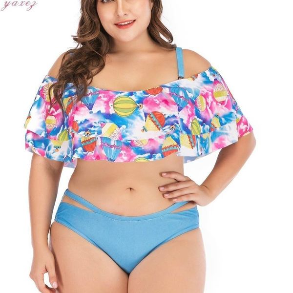 

women's swimwear 5xl seagull printing conservative skirt women swimsuit beach dress sky blue add fertilizer increase split, White;black