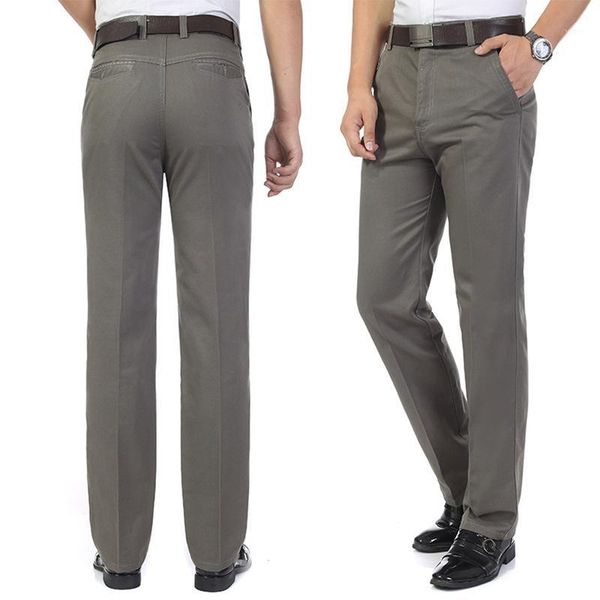 

wholesale price autumn men's casual pants cotton man full length wear clothes male trousers plus size 30-36 38 401, Black