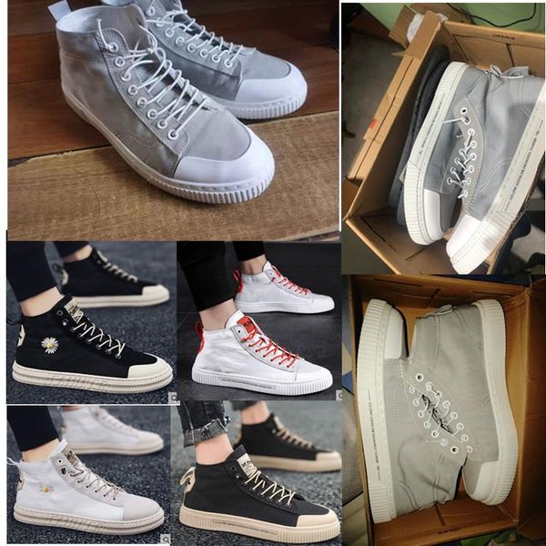 

2020 new breathable autumn lace-up men's casual shoes skateboard shoes high-sports shoes +box size 36-44, Black