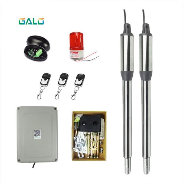 

fingerprint access control intelligent automation family double waterproof dual home use automatic swing gate opener with remote controllers