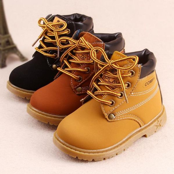 

fashion children spring winter shoes boots for kids baby boys warm outerside girls snow, Black;grey