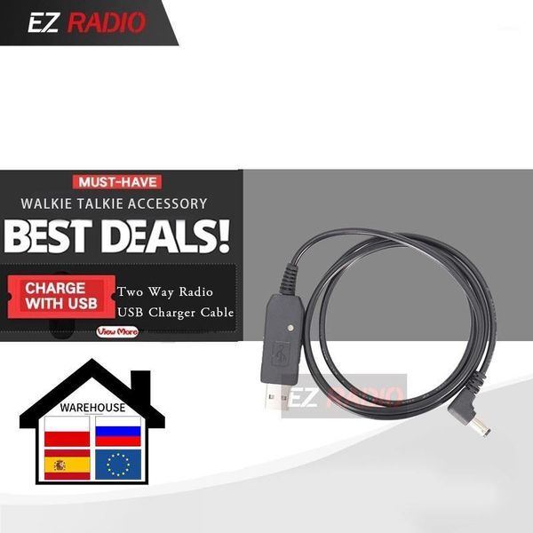 

walkie talkie usb charger cable for baofeng uv-9r plus uv-5r uv-5ra uv-5re uv-82 bf-f8hp gt-3 radio line connect with deskdock1