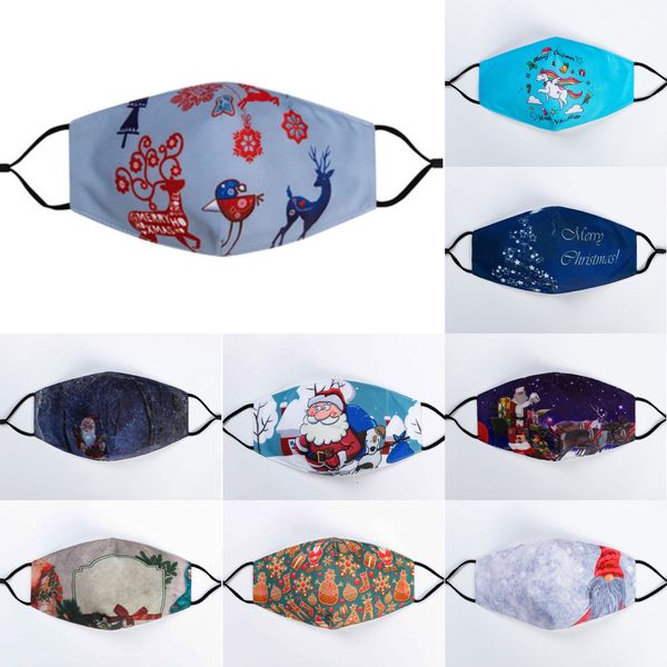 

custom face masque christmas decorations 2020 cartoon masks cotton reusable washable mask with free