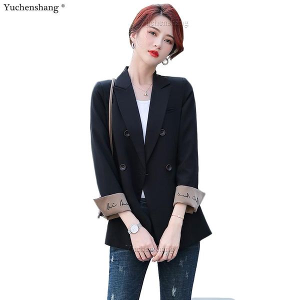 

2021 new arrival single breasted gray black women blazer casual solid color outwear loose korean style jackets, White;black