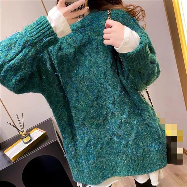 

2021 new winter ladies sweater warm women sweater fashion solid color slim fit casual elegant female, White;black