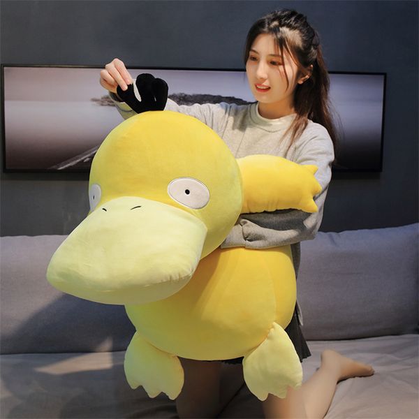 

20-100cm giant kawaii psyduck daze yellow duck plush toys soft pillow home decor sofa doll toys for children girlfriend gift q1215