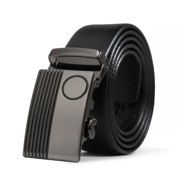 

mixed factory fashion style waist men's automatic buckle strap genuine leather belt for men ing, Black;brown