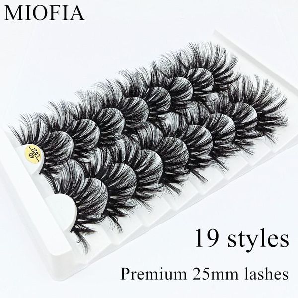 

miofia 3d mink false eyelashes, new8 pairs 25mm eyelashes, without cruelty mink eyelashes wholesale
