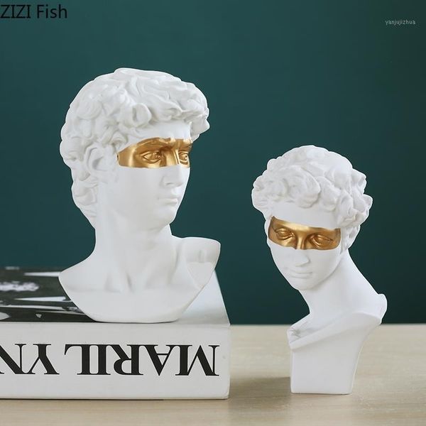 

resin imitation gypsum black gold statue of david living room wine cabinet entrance figure statue decoration crafts home decor1