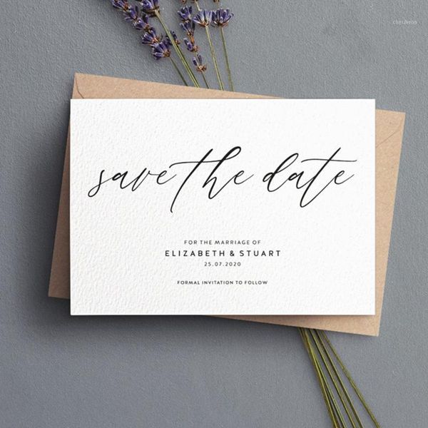

custom wedding save the date calligraphy save the dates rustic date personalised simple1