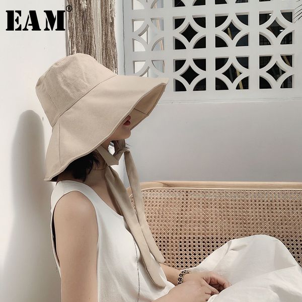 

eam] 2021 new spring summer round dome bandage bow big foldable temperament fishermen hat women fashion tide all-match js719 c0123, Blue;gray