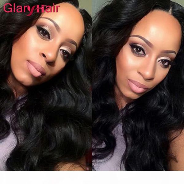 

glary most popular peruvian hair weave extensions 4pcs brazilian virgin hair bundles wet and wavy body wave raw human hair wefts 1b, Black