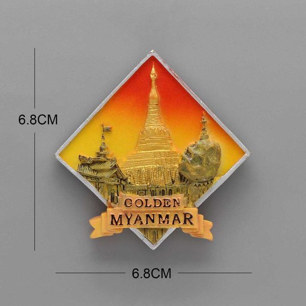 

fridge magnets barcelona mosaic burj khalifa dubai golden myanmar prague san diego san marino thai mermaid home decoration gifts jllwjk