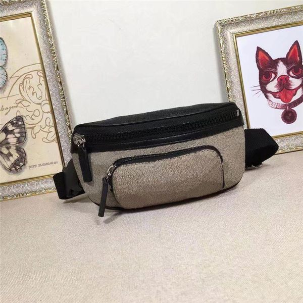 

classic style mini men and women waist bags genuine leather good fanny pack printed designer fashion bag 450946
