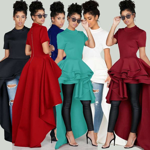 

ear front short back long wooden nightclub cocktail party evening drs, Black;gray