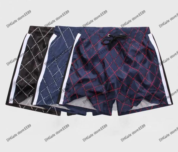 

22ss new luxury casual men's shorts snake pattern flower embroidery men's swimming shorts high street fashion medusa beach pants m, White;black
