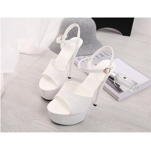 

женская платформа plaps cleaple 2020 сексуальный пляж свадебные сандалии девушка съемник танцующая трубка стальная обувь для ног qft1, Black