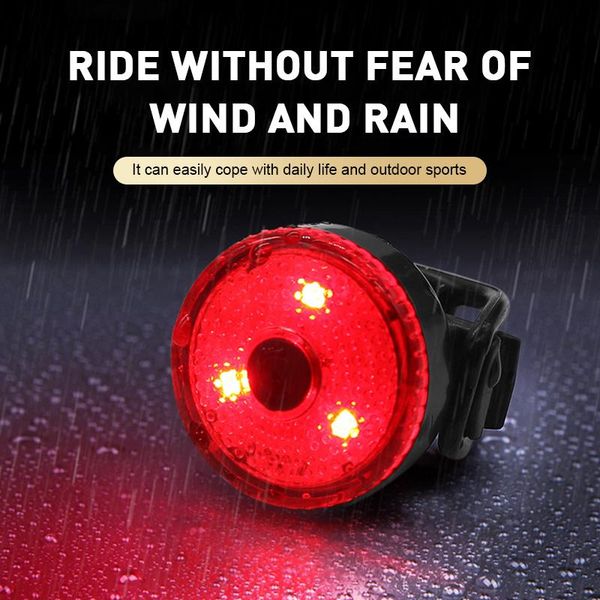 

mini led bicycle tail light usb chargeable bike rear lights waterproof safety warning cycling light helmet bicycle accessories