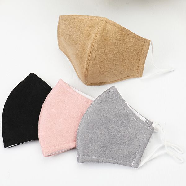 

dhl shipping winter face mask reusable washable cottton protective masks breathable outdoor sport warm mouth cover 5 colors kimter-l881fa, Black