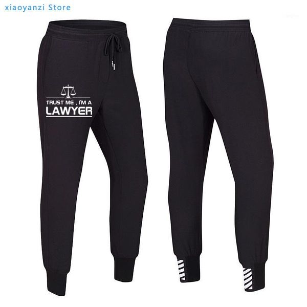 

new men women trust me i'm a lawyer quality men joggers sweatpants trousers training pant sportswear joggers sports pants1, Black