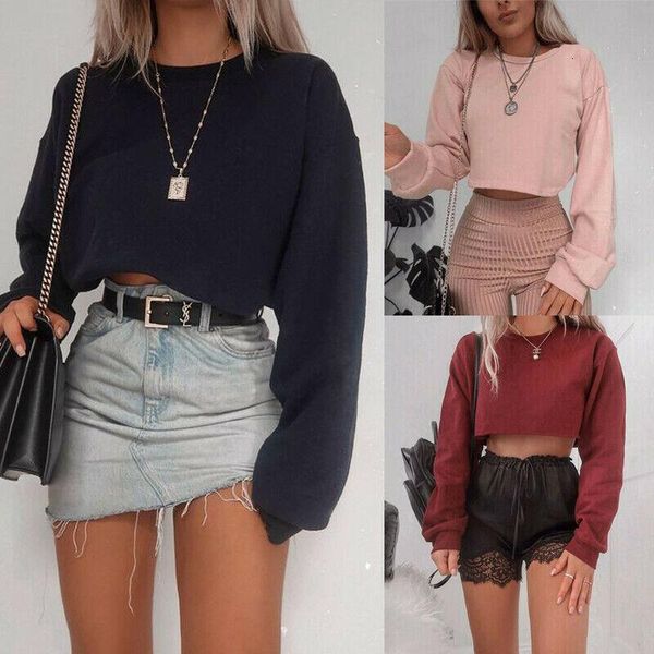 

women sweater womens jumper sweater crop coat sports pullover drop shipping good quality, White;black