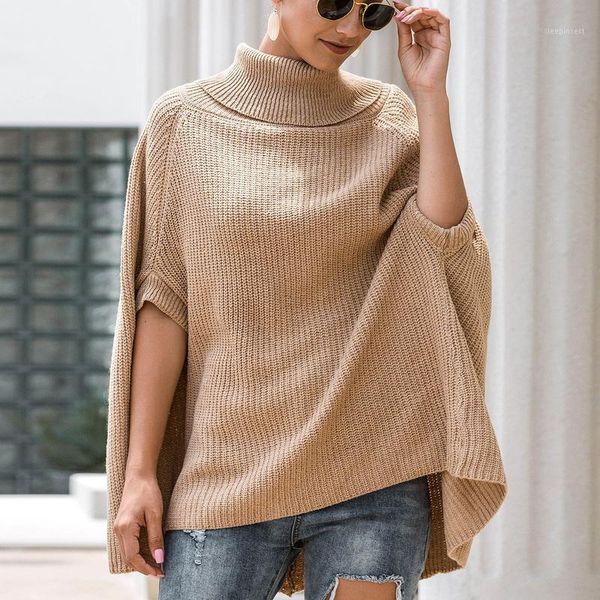 

woman sweaters turtleneck oversized korean turtleneck sweaters women's fashion 2020 simple vintage sweater autumn women clothing1, White;black