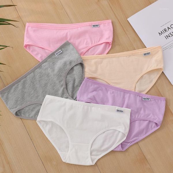 

l xl umka high-quality women underwear pure cotton women briefs for solid low-rise shorts girls panties lingerie1, Black;pink