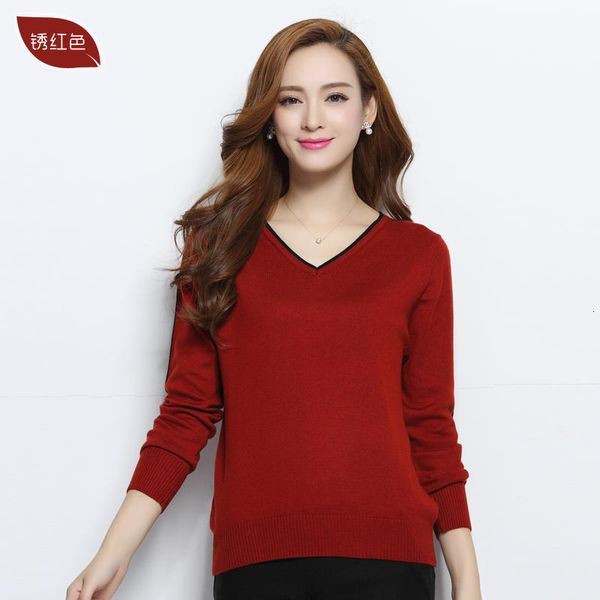 

2021 sweat women and summer sweaters decorate wool cashmere malha jumpers ladies 14 colors soft clothes prib, White;black