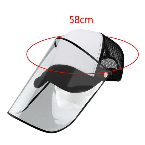 

windproof protective cap dust anti-fog removable saliva eye protection summer sun hat