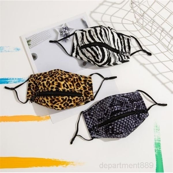 

62zmwashable design easy drinking creative reusable face zipper mask cover protective designer party masks owf2813