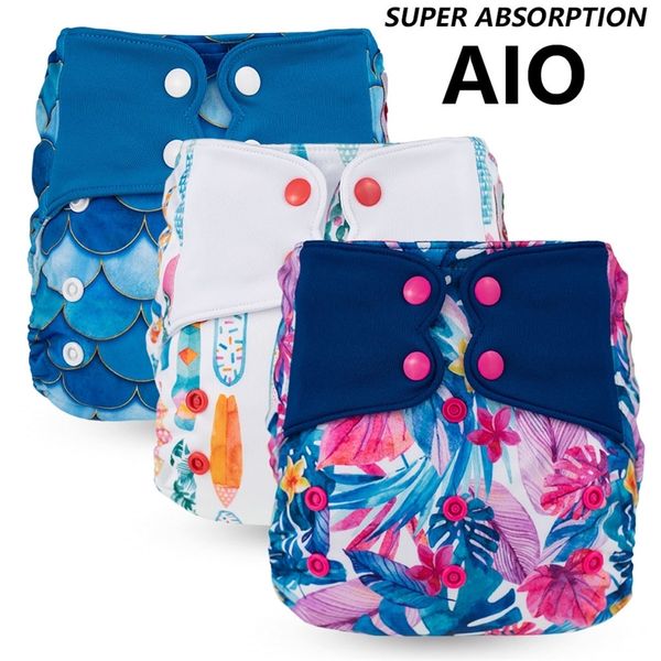 

all in one new elfdiaper aio diaper with sewed on & sewed in inserts lj201026