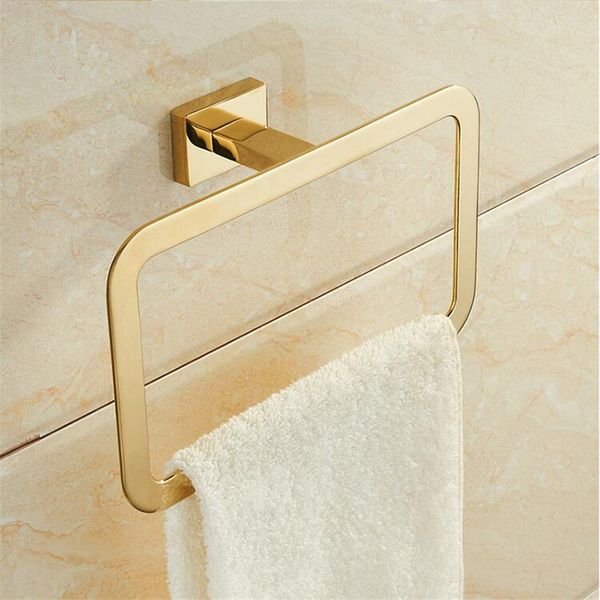 Tuqiu Gold Towel Ranger, portasciugamani, portasciugamani, portarotolo, portasciugamani ad anello, portasciugamani, porta accappatoio, set di accessori per il bagno LJ201204