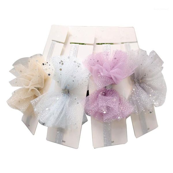 

lace baby girl headbands hairpin princess bows kids turban hairband head bands for baby girls haarband hair accessorie1, Slivery;white