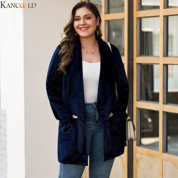 

kancoold winter new women plus size long cardigan hooded long sleeve casual sweaters female solid oversize loose coat new1, Tan;black
