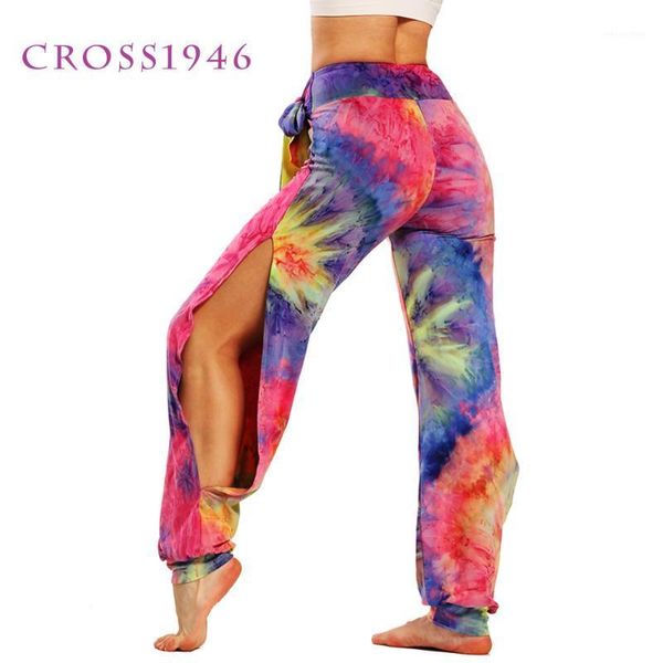 

women fitness running leggins high waist band printed stretchy high rise straight loose leggings bloomers breathable yoga pants1, White;red
