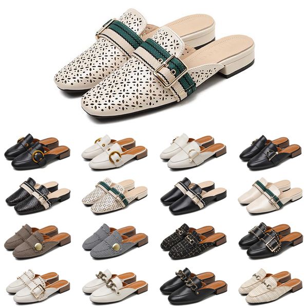 

2020 designer women slides slippers womens all-match sandals white black slide slipper flat flip flops size 35-39