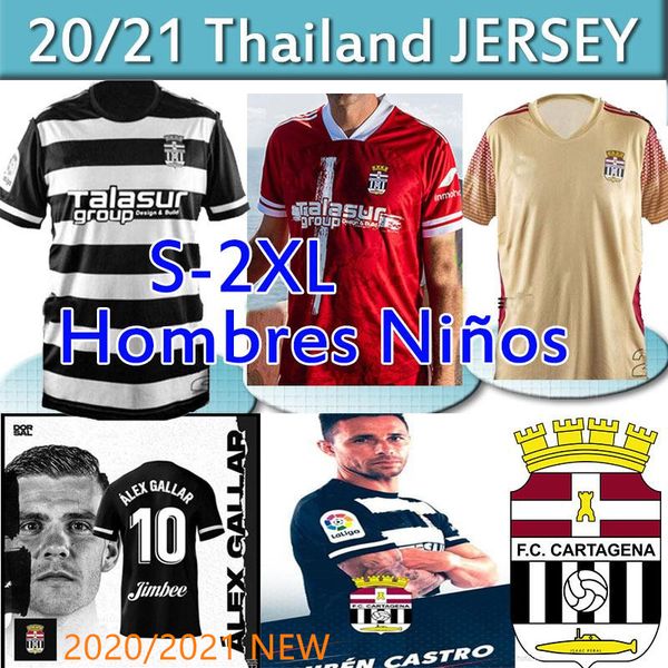 

2020/2021 cartagena soccer jerseys new 20 21 camisetas de fútbol ruben castro gallar zorrilla hombres niños chándal men kids kits uniform, Black;yellow
