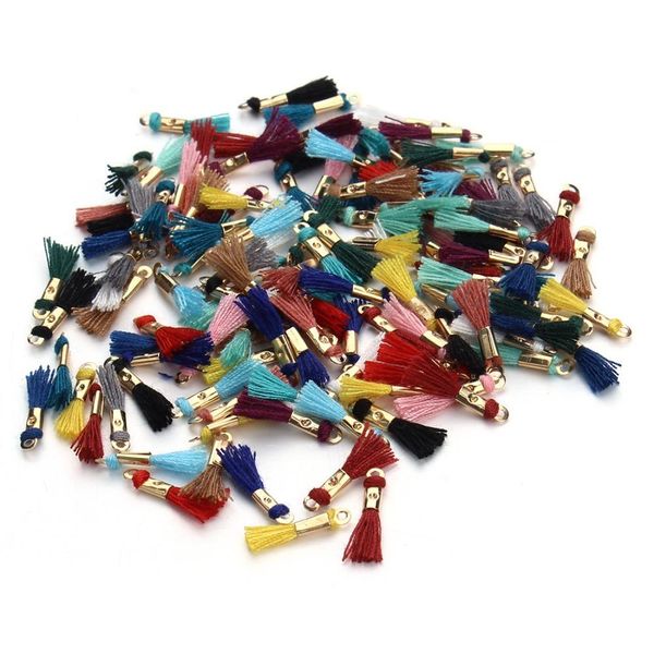 

100pcs lot mini 16mm cloth accessories tassels outer ring sewing tassel trim decorative key tassels for curtain home decoration h jllsap