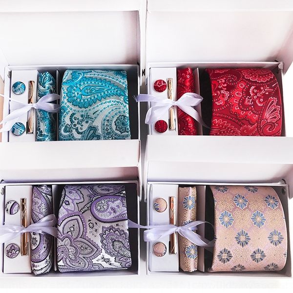 

rhvg solid color fashion knitted tie box flat end for neck ties wrap necktie men women christmas gift drop shipping, Black;blue